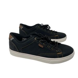 Levis Men's Jeffrey-LO-LUX Sneakers Low Top Black/Tan